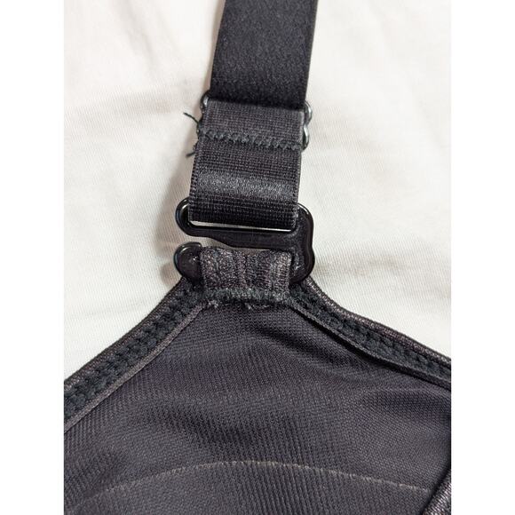 Ruby Ribbon Demiette Black Sport Bra Shapewear Women's Size 44 Style 1899 - Picture 4 of 5